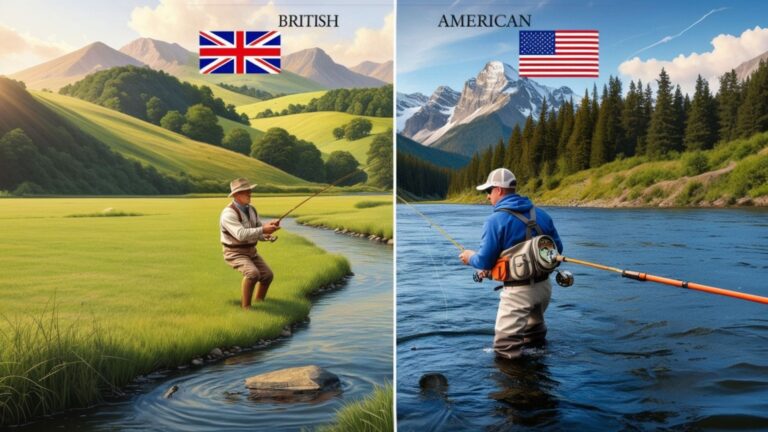 Explore the unique differences between British and American fly fishing styles. Discover how location, gear, and techniques set these two popular fishing traditions apart.